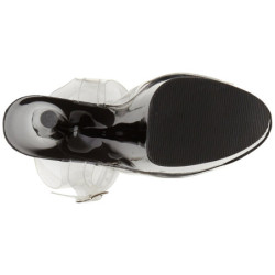 Trasparente 18 cm ADORE-708 Nero Plateau Tacchi Alti a Spillo