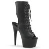 Nero Ecopelle 18 cm ADORE-1016 Plateau Stivaletti Donna Open Toe