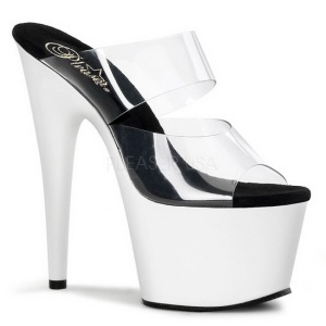 Bianco Neon 18 cm ADORE-702UV Plateau Mules Scarpe