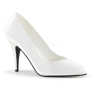 Bianco Vernice 10 cm VANITY-420 scarpe dcollet a punta elegante