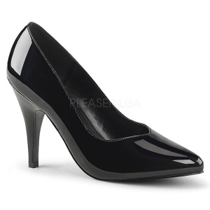 Black Shiny 10 cm DREAM-420 Pumps High Heels for Men