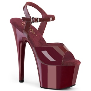 Borgogna 18 cm ADORE-709 pleaser plateau sandali donna tacco alto