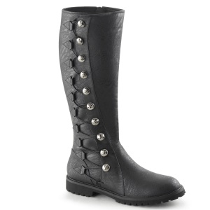 GOTHAM-109 black captain boots cosplay halloween mens boots