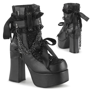 Leatherette 11,5 cm CHARADE-110 demoniacult ankle boots platform