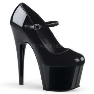 Nero 18 cm ADORE-787 Mary Jane Scarpe Dcollet