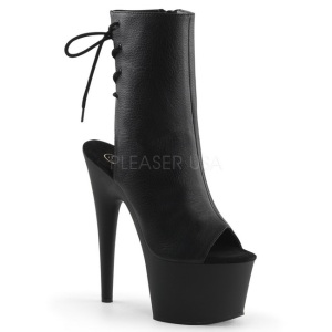 Nero Opaco 18 cm Pleaser ADORE-1018 Plateau Stivaletti Donna