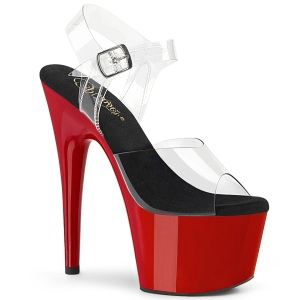 Plateau rosso 18 cm ADORE-708 scarpe da pole dance