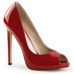 Rosso Vernice 13 cm SEXY-42 Scarpe Dcollet Classico Donna