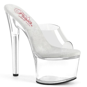 Transparent 20 cm PASSION-701 Exotic stripper high heel mules