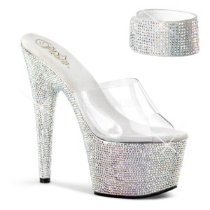 Trasparente Strass 18 cm BEJEWELED-712RS Plateau Sandali Tacco Altissimo