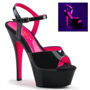 Verniciata 15 cm KISS-209TT Sandali Donna Plateau Neon