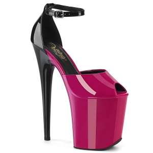 Verniciata 20 cm FLAMINGO-868 pink scarpe pleaser con tacchi alti