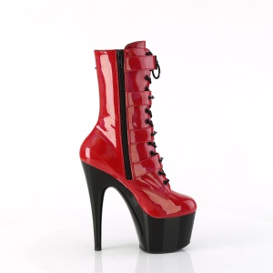 1046TT - 18 cm platform stivaletti tacchi alti vernice rosso