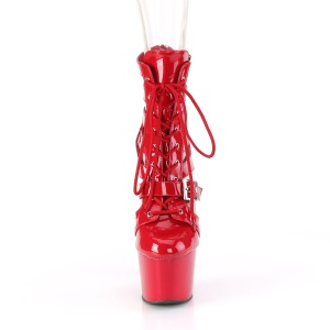 ADORE-1013MST 18 cm pleaser stivaletti tacco alto plateau rosso