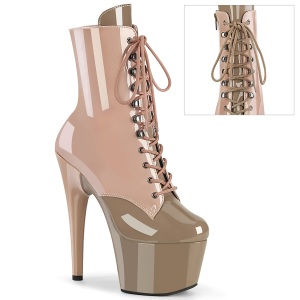 ADORE-1020DC - 18 cm platform high heel boots patent dusty