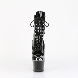 ADORE-1020ESC - 18 cm steel toe high heel boots patent black