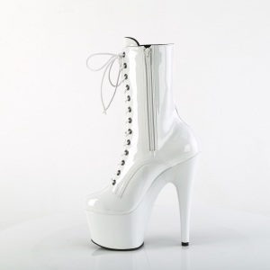 ADORE-1040TT 18 cm pleaser high heels ankle boots black white