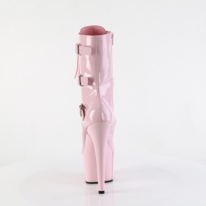 ADORE-1043 - 18 cm platform high heel boots patent rose