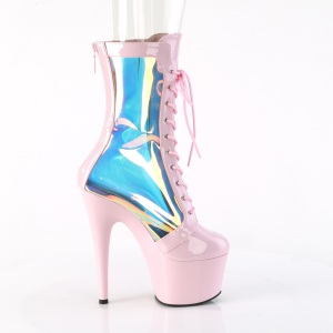 ADORE-1047 - 18 cm platform high heel boots patent rose