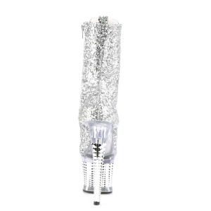 Argento glitter 20 cm SPECTATOR-1040G stivaletti exotic pole dance