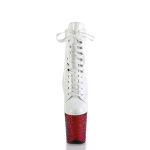 Bianche glitter 20 cm FLAMINGO-1020HG stivaletti exotic pole