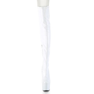 Bianco 18 cm ADORE-3000HWR Ologramma stivali overknee piattaforma exotic pole