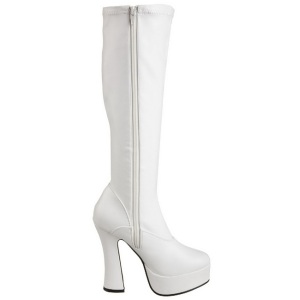 Bianco Matto 13 cm ELECTRA-2000Z Stivali Donna da Uomo