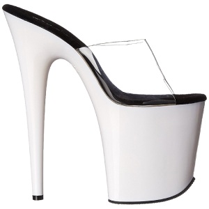 Bianco Neon 20 cm FLAMINGO-801UV Plateau Mules Scarpe