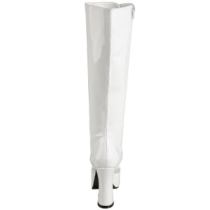 Bianco Vernice 13 cm ELECTRA-2020 Stivali Donna da Uomo