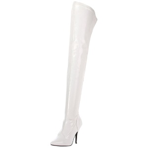 Bianco Vernice 13 cm SEDUCE-3000 stivali overknee tacco alto