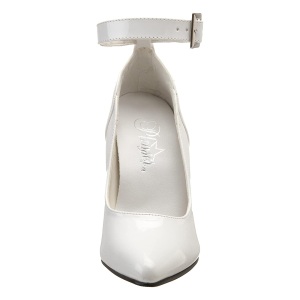 Bianco Vernice 13 cm SEDUCE-431 Tacchi altissimi da uomo