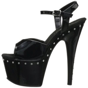 Black 18 cm Pleaser ADORE-709LS High Heels Platform