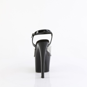 Black 18 cm Pleaser SKY-308-1 platform high heels shoes