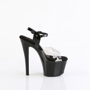 Black 18 cm Pleaser SKY-308-1 platform high heels shoes