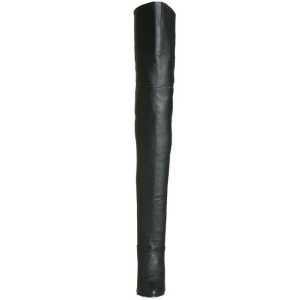 Black Leather 10,5 cm LEGEND-8868 Thigh High Boots for Men