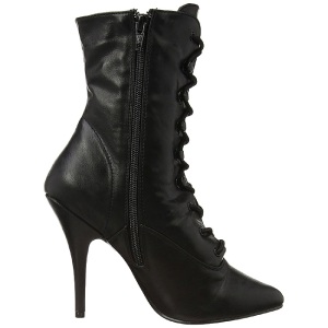 Black Leatherette 13 cm SEDUCE-1020 Womens Ankle Boots for Men