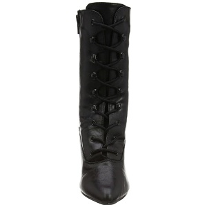 Black Leatherette 13 cm SEDUCE-1020 Womens Ankle Boots for Men