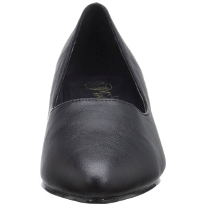 Black Leatherette 5 cm FAB-420W High Heel Pumps for Men