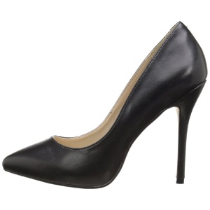 Black Matte 13 cm AMUSE-20 Pumps High Heels for Men