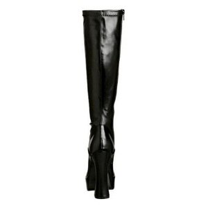 Black Matte 13 cm ELECTRA-2000Z High Heeled Womens Boots for Men