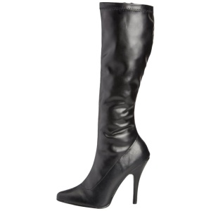 Black Matte 13 cm SEDUCE-2000 High Heeled Womens Boots for Men