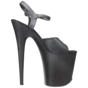 Black Matte 20 cm Pleaser FLAMINGO-809 High Heels Platform