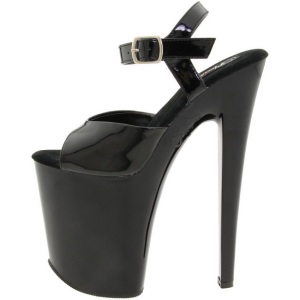 Black Patent 20 cm Pleaser XTREME-809 High Heels Platform