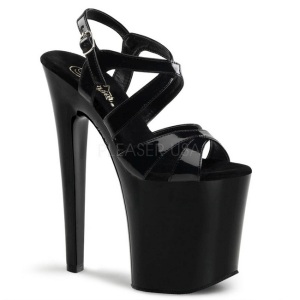 Black Patent 20 cm Pleaser XTREME-872 High Heels Platform