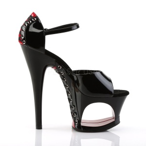 Black Red 18 cm MOON-760FH Corset High Heel Shoes