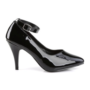 Black Shiny 10,5 cm DREAM-431 High Heel Pumps for Men