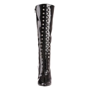 Black Shiny 10,5 cm VANITY-2020 High Heeled Womens Boots for Men