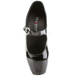 Black Shiny 18 cm BALLET-08 Fetish Pumps Women Shoes