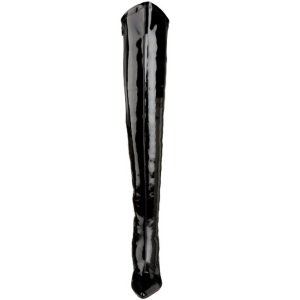 Black Shiny 9,5 cm LUST-3000 overknee high heel boots