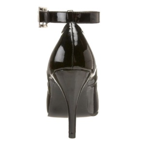 Black Varnished 10,5 cm DREAM-431 Pumps with low heels